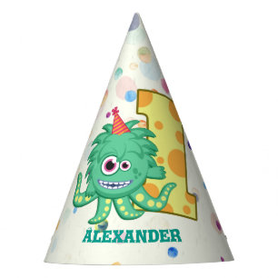 1. Geburtstags-Monster-Party-Gewohnheit Partyhütchen