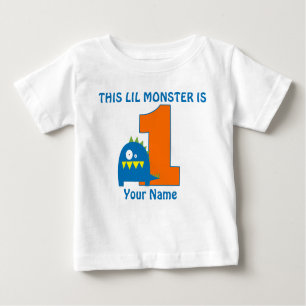 1. Geburtstags-Monster-personalisiertes T-Shirt