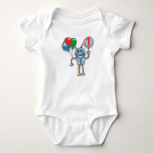 1. Geburtstags-Party-niedlicher glatter Baby Strampler