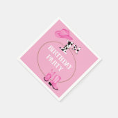 1. Geburtstags-Party oder Benutzerdefinierter Text Serviette (Ecke)