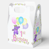 1. Geburtstags Princess Bear Custom Geschenkschachtel (Geöffnet)