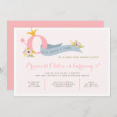 1. Geburtstags-Prinzessin-Party Einladung (Vorne/Hinten)