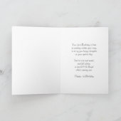 1. Geburtstags-rosa Elefant-Karte, Babys 1. Karte (Innenseite)