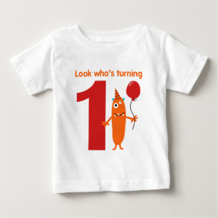 1. Geburtstags-T-Shirt niedliches Monster Baby T-shirt