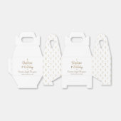 1. Geburtstags-Taufe Weißgoldbaby Geschenkschachtel (Ungefaltet)