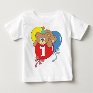 1. Geburtstags-Teddybär (2) Baby T-shirt