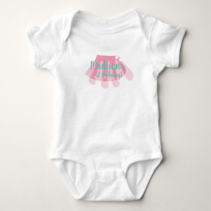 1. Geburtstags-Tutu-Shirts für Baby Strampler
