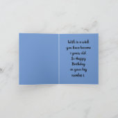 1. Geburtstags-Welpengrüßkarte Karte (Innenseite)