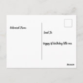 1. Geburtstagsbaby Sumo Wrestler Postkarte (Rückseite)