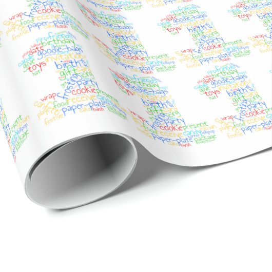 1. Geburtstagsblatt Geschenkpapier (Rolleneckpunkt)