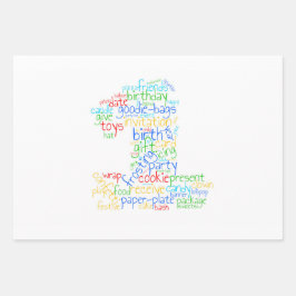 1. Geburtstagsblatt Geschenkpapier Set