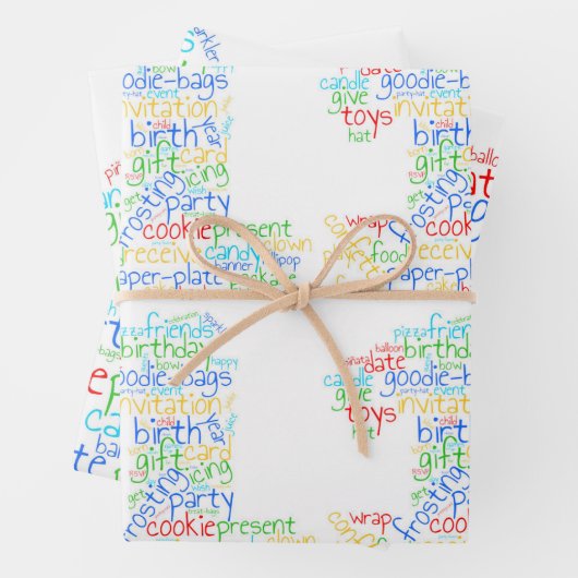 1. Geburtstagsblatt Geschenkpapier Set (Beispiel)