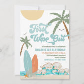 1. Geburtstagseinladung Surf Beach Einladung (Vorderseite)