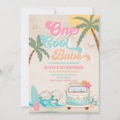 1. Geburtstagseinladung Surf Beach Einladung (Vorderseite)