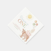1. Geburtstagsfarm Animals Barnyard Party Boys Serviette (Ecke)