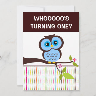 1. Geburtstagsfeier Einladungen zum Thema Owl