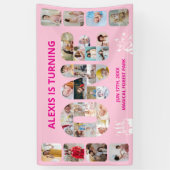 1. Geburtstagsfeier Nummer 1 Fotocollage Banner (Vertikal)