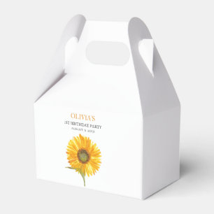 1. Geburtstagsfeier Sonnenblume Baby Mädchen Geschenkschachtel