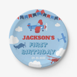 1. Geburtstagsflugzeug eines Jahres hat die Wolke Pappteller