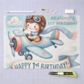 1. Geburtstagsflugzeugfarbe oben Seidenpapier (Handwerk)