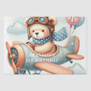 1. Geburtstagsflugzeugfarbe oben Seidenpapier