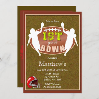 1. Geburtstagsfußball-Party Einladungen