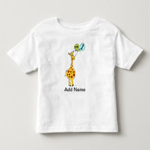 1. GeburtstagsGiraffe mit Balloons Kleinkind T-shirt