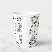 1. Geburtstagshandzeichnung Pappbecher (Rechts)