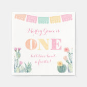 1. Geburtstagsjubiläum, Taco Über eine erste Fiest Serviette (Vorderseite)