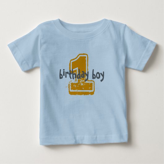 1, Geburtstagsjunge Baby T-shirt (Vorderseite)