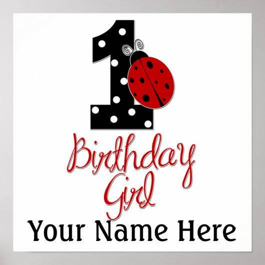 1. Geburtstagskarl - Lady Bug - 1 - Ladybug Poster (Vorne)