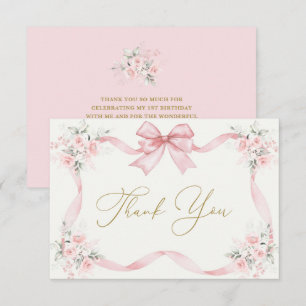 1. Geburtstagskarte Dankeschön-Karte mit Bogen Dankeskarte