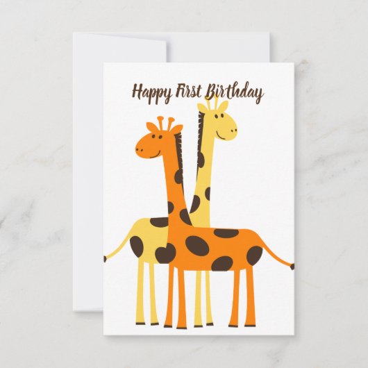 1. Geburtstagskarte Dankeskarte (Vorderseite)