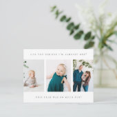 1. Geburtstagskarte Foto Dankeschön Postkarte (Stehend Vorderseite)