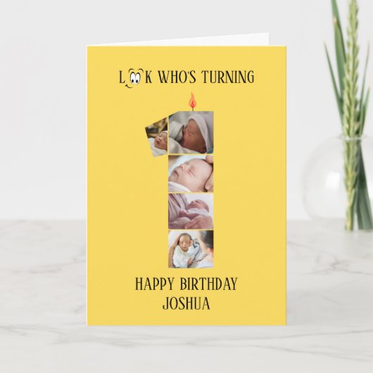 1. Geburtstagskarte Karte (Vorderseite)