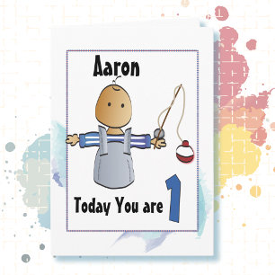 1. Geburtstagskarte Personalisiert für ihn Karte