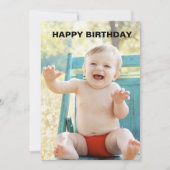 1. Geburtstagskarten Einladung (Vorderseite)