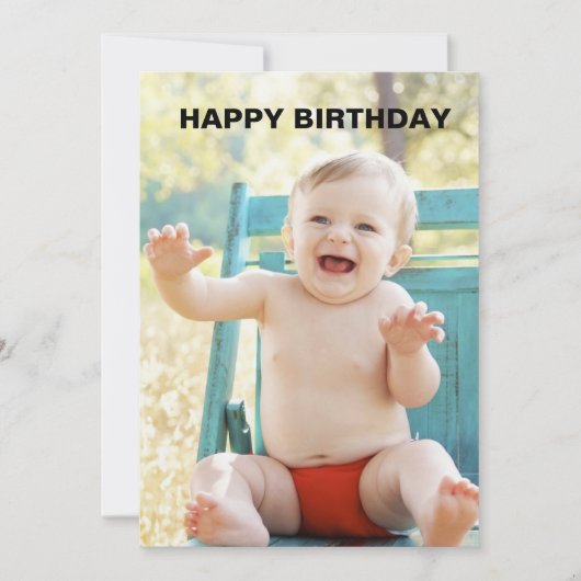 1. Geburtstagskarten Einladung (Vorderseite)