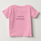 1, Geburtstagskind Baby T-shirt (Rückseite)