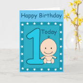 1. Geburtstagskind Custom Karte (Gelbe Blume)