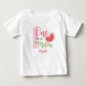 1. Geburtstagskind in Meloname Baby T-shirt (Vorderseite)