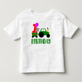 1. Geburtstagskraktor Kleinkind T-shirt