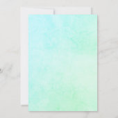 1. Geburtstagskröte unter dem Party Einladung (Rückseite)