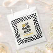 1. Geburtstagslächeln Gesicht Retro Schwarz-weiß G Geschenktütchen (Ausgeschnitten)