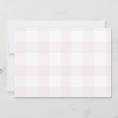 1. Geburtstagsmädchen Pink Bow Extravagant 1 Niedl Einladung (Rückseite)