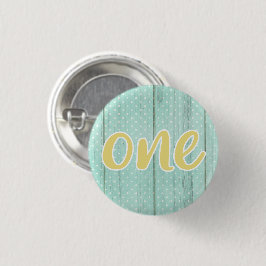 1. Geburtstagsminze & Gelbe Polka Dock One Button