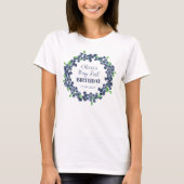 1. Geburtstagsparty Blueberry Baby Girl T-Shirt (Vorderseite)