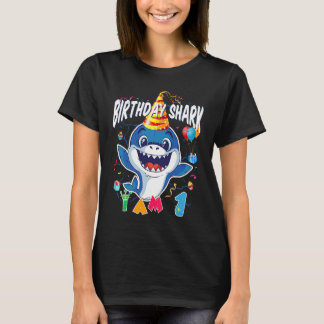 1. Geburtstagsparty Boy Shark Geburtstagsparty I A T-Shirt