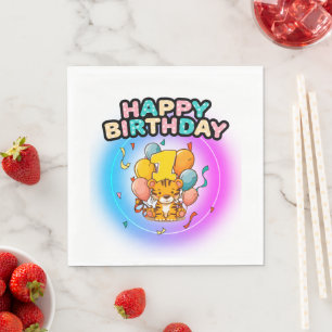 1. Geburtstagsparty des Tigers Kinder zum Geburtst Serviette