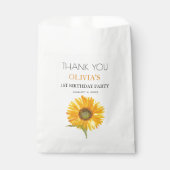 1. Geburtstagsparty Sonnenblume Baby Girl Geschenktütchen (Vorderseite)